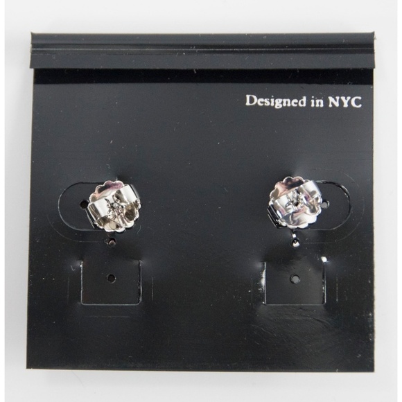 CZ by Kenneth Jay Lane Baguette Cluster Earrings - Picture 4 of 6